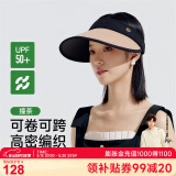 VVC成毅同款防晒帽子女遮阳帽女夏太阳帽遮阳全脸帽空顶帽 撞茶