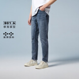 杰克·琼斯（JACK&JONES）男装修身牛仔裤男弹性品牌男裤休闲高档潮流四季款宽松直筒裤子 135中蓝牛仔 修身 31 175 W31/L30