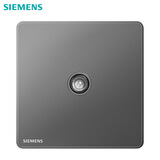 西门子（SIEMENS）开关插座面板 睿致系列极光灰色 电视插座