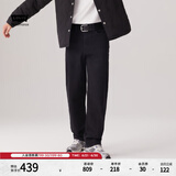 Levi's李维斯冬暖系列男士568宽松直筒简约美式怀旧复古牛仔长裤 黑色 29 (32)