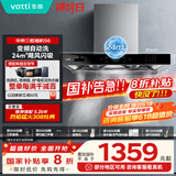 华帝（VATTI）国家政府补贴20%抽油烟机官方家用顶吸变频S6欧式三腔24风量大吸力一级能效脱排油烟机i11206