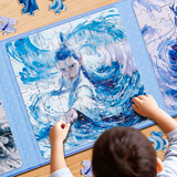 亿基美哪吒魔童闹海磁力拼图5阶147片3-6岁以上儿童益智玩具生日礼物