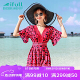 宜肤防晒泳衣女遮肚显瘦仙女范ins风潮韩国温泉遮肉胖mm大码学生泳装
