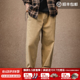 马登工装美式复古Easypants卡其休闲裤军绿色宽松直筒束脚长裤子男夏 卡其色 L （145-160斤）