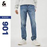 杰克·琼斯（JACK&JONES）26年男装修身牛仔裤男弹性品牌男裤休闲潮流四季款宽松直筒裤子 E42中牛仔蓝-第一批 31 175/80A(W31/L30)
