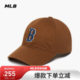 MLB帽子男女软顶棒球帽虞书欣明星同款运动鸭舌帽3ACP6601N-43BRD-F