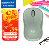 罗技（Logitech）M221 轻音鼠标 无线鼠标 办公鼠标 对称鼠标 带无线微型接收器 薄荷绿