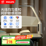 飞利浦（PHILIPS）护眼台灯家用国AA级全光谱学生卧室阅读学习台灯轩坦ECO纯夹子版