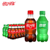 可口可乐（Coca-Cola）汽水碳酸饮料300ml*12瓶*2件 家庭组合装 新老包装随机发货 可乐12瓶+雪碧12瓶