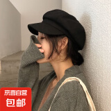 清理库存休闲帽女韩版条纹棒球帽男春夏防晒运动帽鸭舌帽厂家处理 八角帽黑色 可调节