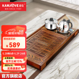 金灶（KAMJOVE）全自动上水功夫茶具套装 茶道泡茶壶 鸡翅木茶盘套装茶台R-350A 搭配泡茶壶H-K9