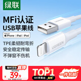 绿联【MFi认证不弹窗】适用苹果充电线快充数据线USB to Lightning闪电接口 iPhone14/13/12手机平板1m