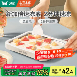 双枪儿童炒冰机 炒酸奶机家用 自制DIY冰淇淋免插电制冰盘304食品级 