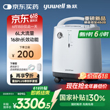 鱼跃医用制氧机吸氧机静音家用老人5L升级6L升8F-6AW中重度缺氧国补