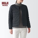 无印良品 MUJI 女式轻量羽绒便携式夹克衫羽绒服短款轻薄女款冬季BDC07C1A 黑色 M (160/84A)