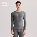 红豆（Hodo）秋衣秋裤女纯棉保暖内衣套装男士圆领本命年全棉中老年打底棉毛衫 男士深麻灰 3XL (185) 男士