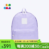 CILOCALA双肩包女M+号登山包校园电脑包大容量旅行包上班出游背包帆布书包 LAVENDER
