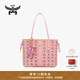 MCM LIZ小号桃花粉单肩包手提包托特包女包专享品牌挂件 桃花粉 小号