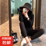 2025新款鲨鱼裤女外穿打底裤春秋收腹提臀女士芭比裤显瘦瑜伽裤 黑色【九分鲨鱼裤】 L （建议105-130斤）