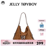 JellyToyboy包包女包JTB漫游包春夏新款小众斜挎单肩包通勤斜挎包 棕色