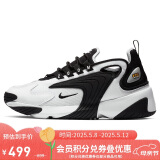 耐克NIKE休闲鞋女老爹鞋缓震ZOOM 2K休闲鞋AO0354-100白黑36.5