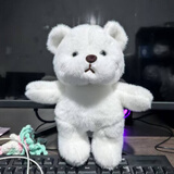 景森网红变装小熊玩偶毛绒玩具超萌布娃娃可爱公仔抱枕送男女生日礼物 白色小熊玩偶-30厘米