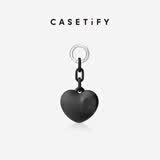 CASETIFY【新品上市】挂链/挂扣/钥匙圈/包挂 手机链 钥匙扣 适用于部分手机壳或其他饰品 膨膨爱心(黑色)