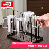 青苹果玻璃杯水杯 耐高温玻璃泡茶杯 可加热围炉煮茶牛奶早餐杯六只装