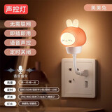 OUMIRO智能语音小夜灯卧室床头灯起夜动物灯声控婴儿喂奶灯 USB即插即用 USB插电款—声控灯|可定时【小美兔】
