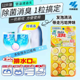 小林制药水道地漏去垢排水管清道夫除管道疏通剂（柑橘香）12粒