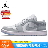 耐克NIKE篮球鞋男女同款小迪奥AJ1 JORDAN 1运动鞋DC0774-105白灰38.5