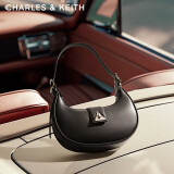 CHARLES&KEITH三角扣新月包腋下包单肩包包女包生日礼物CK2-50271205