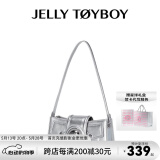 JellyToyboy包包女包【蓝盈莹同款】JTB千禧包春夏新款牛仔包腋下斜挎包 星际银