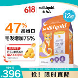 素力高（SolidGold）【美毛升级款】进口鲜肉高蛋白鳕鱼鱼油美毛猫粮12磅5.44/kg