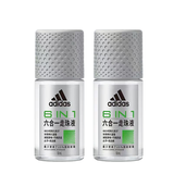阿迪达斯（adidas） 男士女士净爽走珠液滚珠型走珠液除臭爽身正品包邮 男士走珠  六合一*2瓶