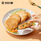 光合力量 【共10包】即食鸡胸肉蔬菜饼600g鸡肉饼健身低脂代餐年货食品