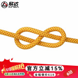欣达（xinda）户外登山攀岩安全绳子速降绳索攀登装备拓展保护涤纶承重静力绳 10.5毫米黄色（要多长就拍多少）
