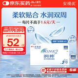 强生（Johnson） 安视优 进口 隐形眼镜 润眸 两周/双周抛 6片装125度