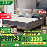 金橡树泰国进口天然乳胶床垫独立弹簧软硬可调 180*200*22cm 1.8米 星梦