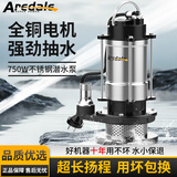 爱瑞德220V潜水泵家用农用抽水泵灌溉清水泵水井抽水高扬程自吸泵 750W潜水泵1寸（配10米水管）