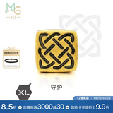 周生生黄金转运珠王安宇同款 守护XL足金情侣串珠不含手链绳86523C定价