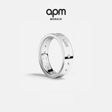 APM Monaco[周翊然同款]LOVE摩斯密码戒指简约情侣时尚指环生日礼物