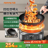 九阳（Joyoung） 电磁炉2200W大功率 家用触控按键 耐用面板 九档火力 纤薄 定时功能电磁灶火锅炉多功能电磁炉 【22档位凹槽】新款凹面电磁炉
