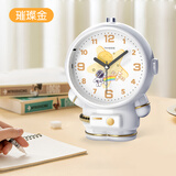钟小白闹钟智能学生专用起床神器2025新款儿童男孩女孩宇航员音乐闹铃时间管理器一键贪睡夜灯桌面床头钟