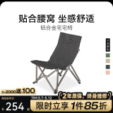 黑鹿（BLACKDEER） 宅宅椅 户外露营折叠椅子桌子一体折叠凳便携式成人躺椅钓鱼椅 宅宅椅  亚麻黑