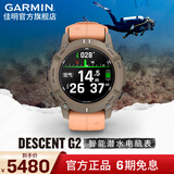 佳明（GARMIN）Descent G2潜水电脑表户外运动腕表血氧心率100米防水游泳支付NFC Descent G2珊瑚粉