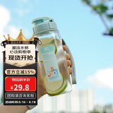 乐扣乐扣（LOCK&LOCK）经典运动水杯简约随行杯塑料水杯子带提绳周年纪念款蓝色500ml