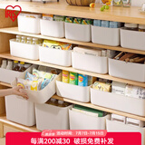 爱丽思（IRIS） 收纳盒桌面塑料收纳箱化妆品内衣物整理玩具盒爱丽丝桌面储物盒 【特大号】 白色  无盖