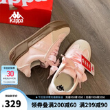 KAPPA卡帕女鞋厚底滑板鞋子女2024夏季新款运动休闲鞋软底德训鞋小粉鞋 奶茶粉 37