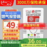 凌防（LFang）G55 燃气报警器天然气报警器家用厨房可燃气体液化天然气探测器